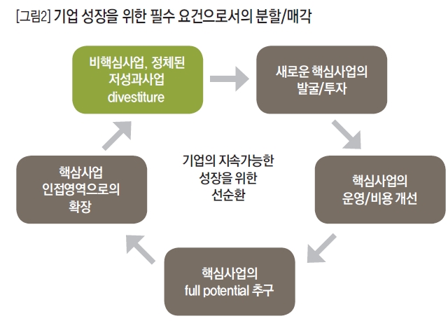 기업 성장을 위한 필수 요건으로서의 분할/ 매각