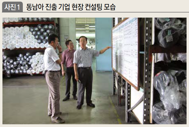 동남아 진출 기업 현장 컨설팅 모습