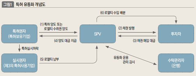 특허 유동화 개념도