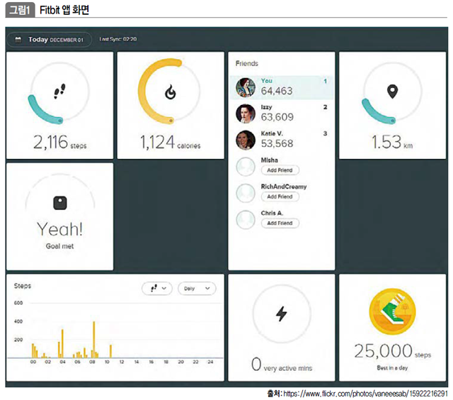 Fitbit 앱 화면