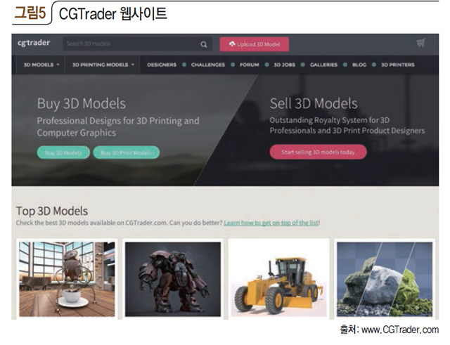 CGTrader 웹사이트