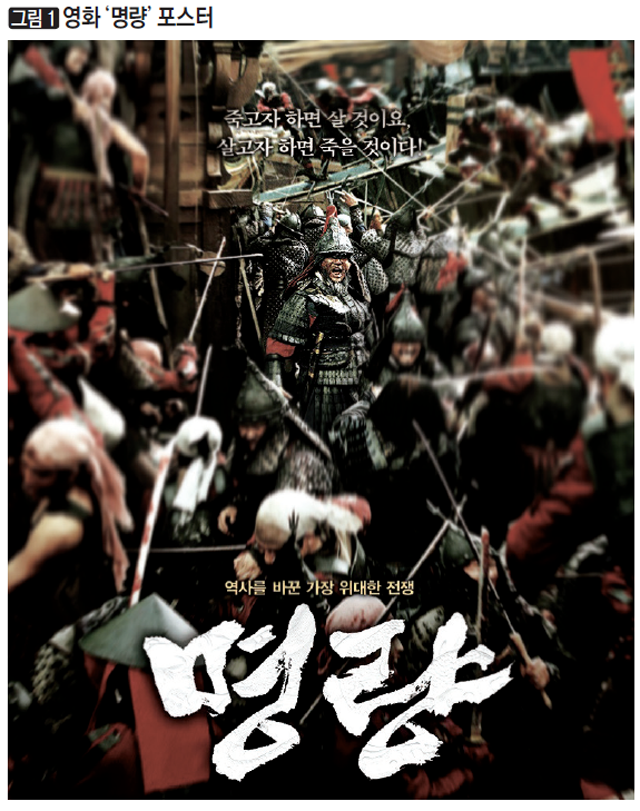 [그림 1] 영화 ‘명량’ 포스터