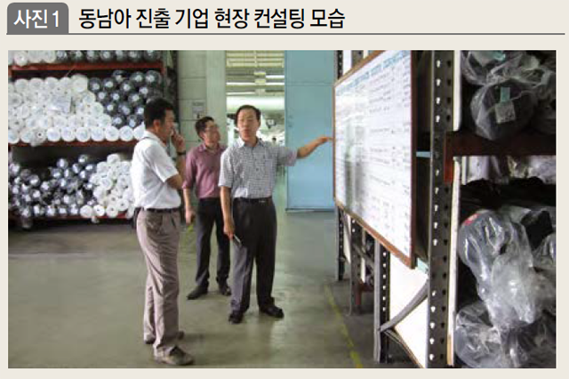 동남아 진출 기업 현장 컨설팅 모습