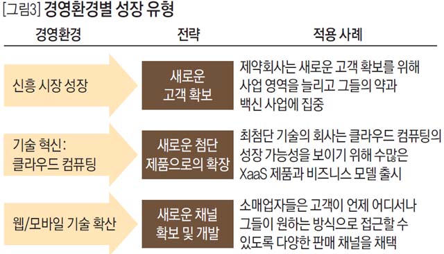 경영환경별 성장 유형