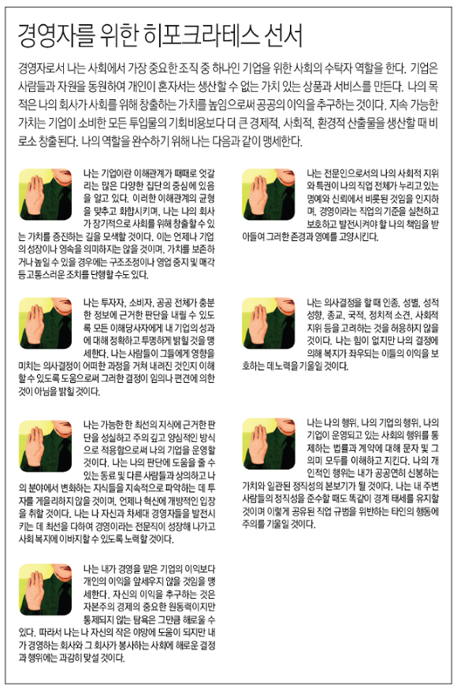 경영자를 위한 히포크라테스 선서