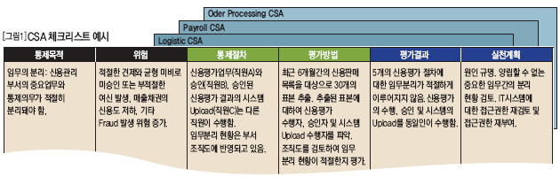 CSA 체크리스트 예시