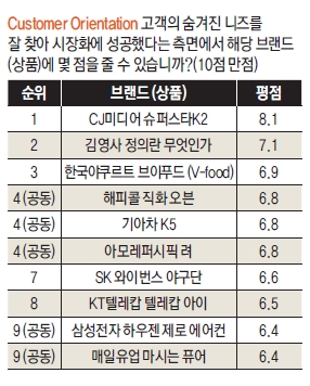 2010년 Best Marketing-Customer Orientation