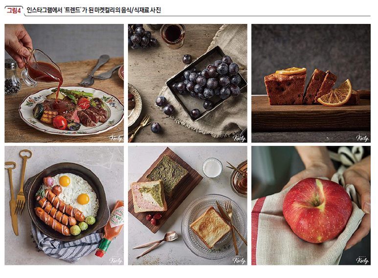  인스타그램에서 ‘트렌드’가 된 마켓컬리의 음식/식재료 사진