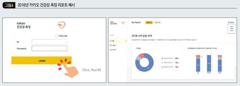 2018년 카카오 건강성 측정 리포트 예시