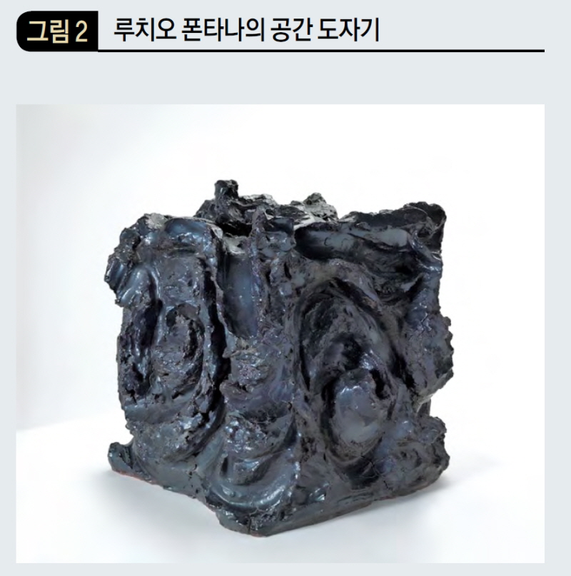 루치오 폰타나의 공간 도자기