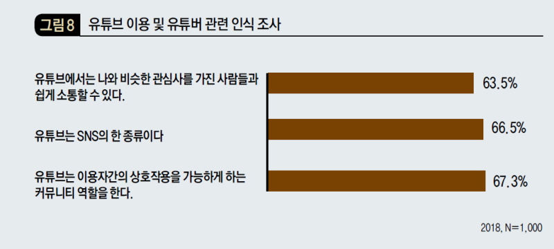 유튜브 이용 및 유튜버 관련 인식 조사