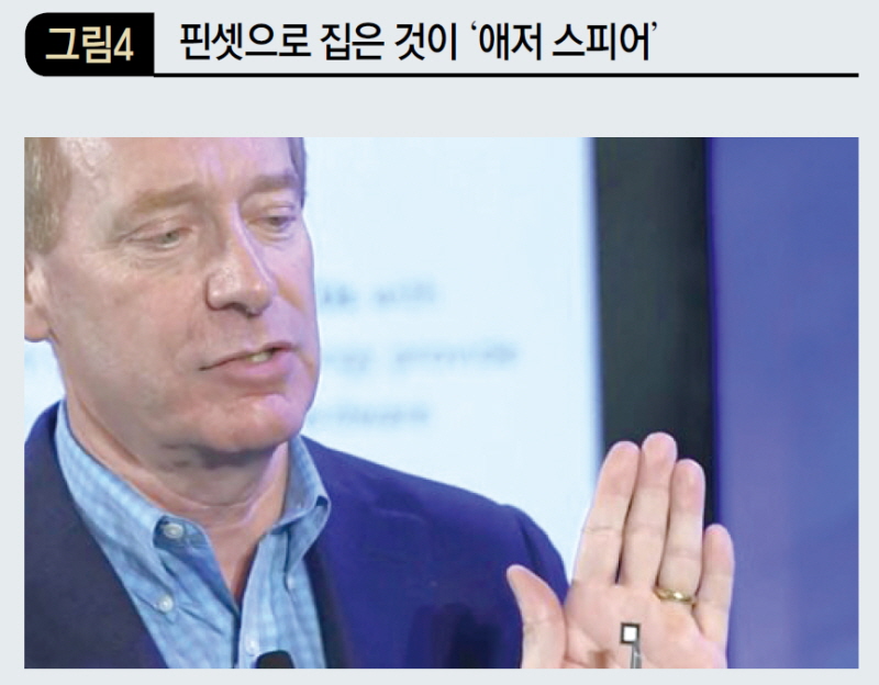 핀셋으로 집은 것이 ‘애저 스피어’