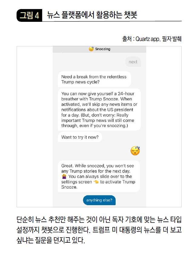 뉴스 플랫폼에서 활용하는 챗봇