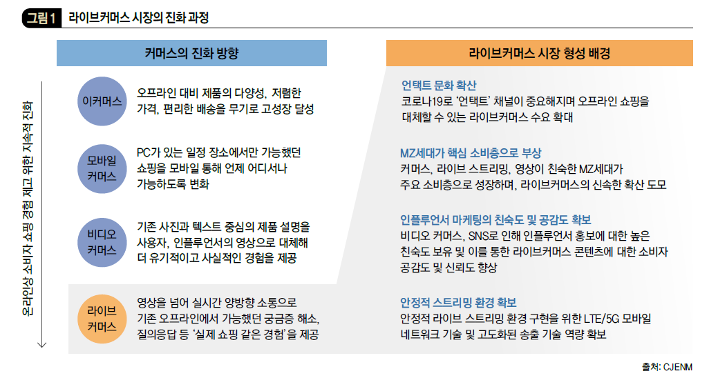 라이브커머스 시장의 진화 과정 