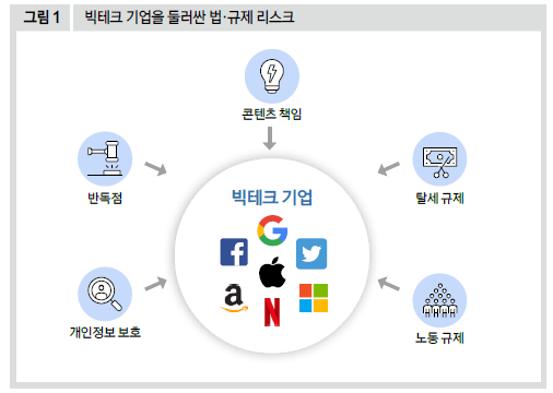 빅테크 기업을 둘러싼 법·규제 리스크