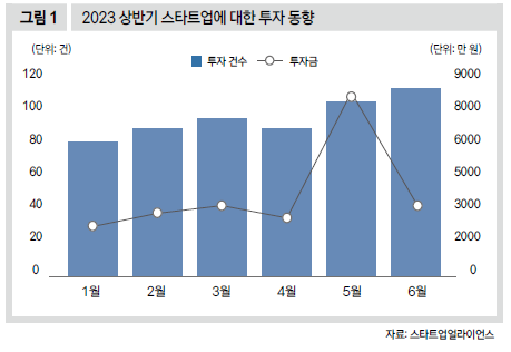 2023 상반기 스타트업에 대한 투자 동형