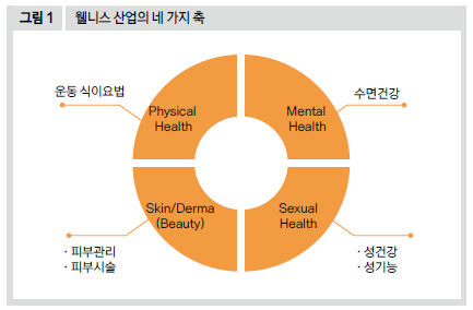 웰니스 산업의 네 가지 축