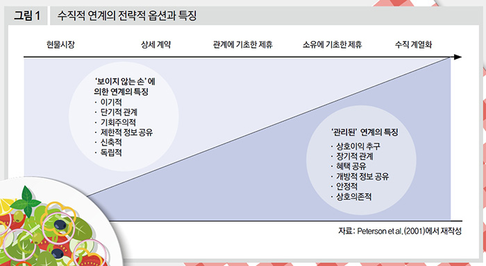 수직적 연계의 전략적 옵션과 특징