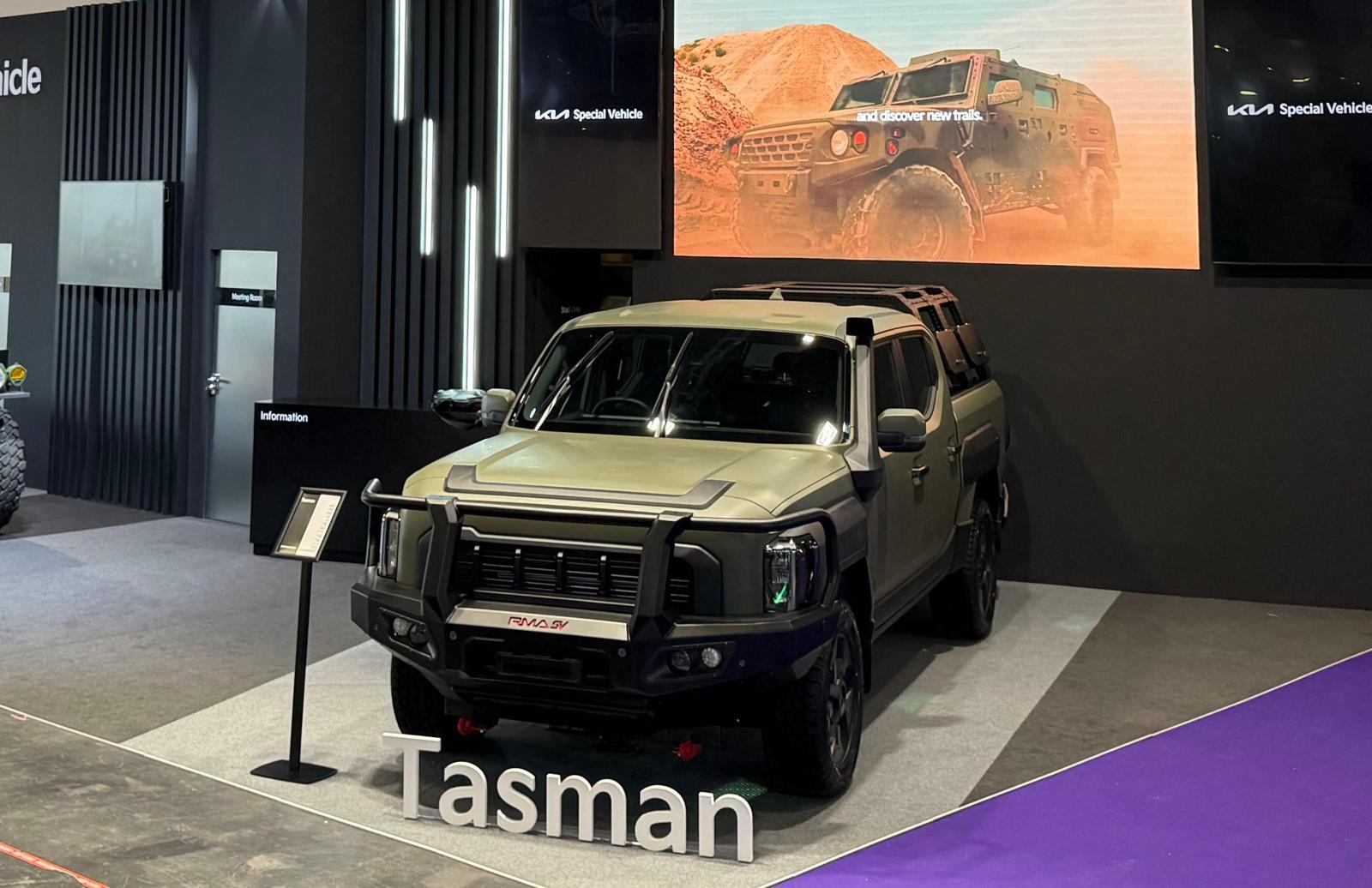 Kia Unveils Military Tasman at Europe's Largest Defense Expo