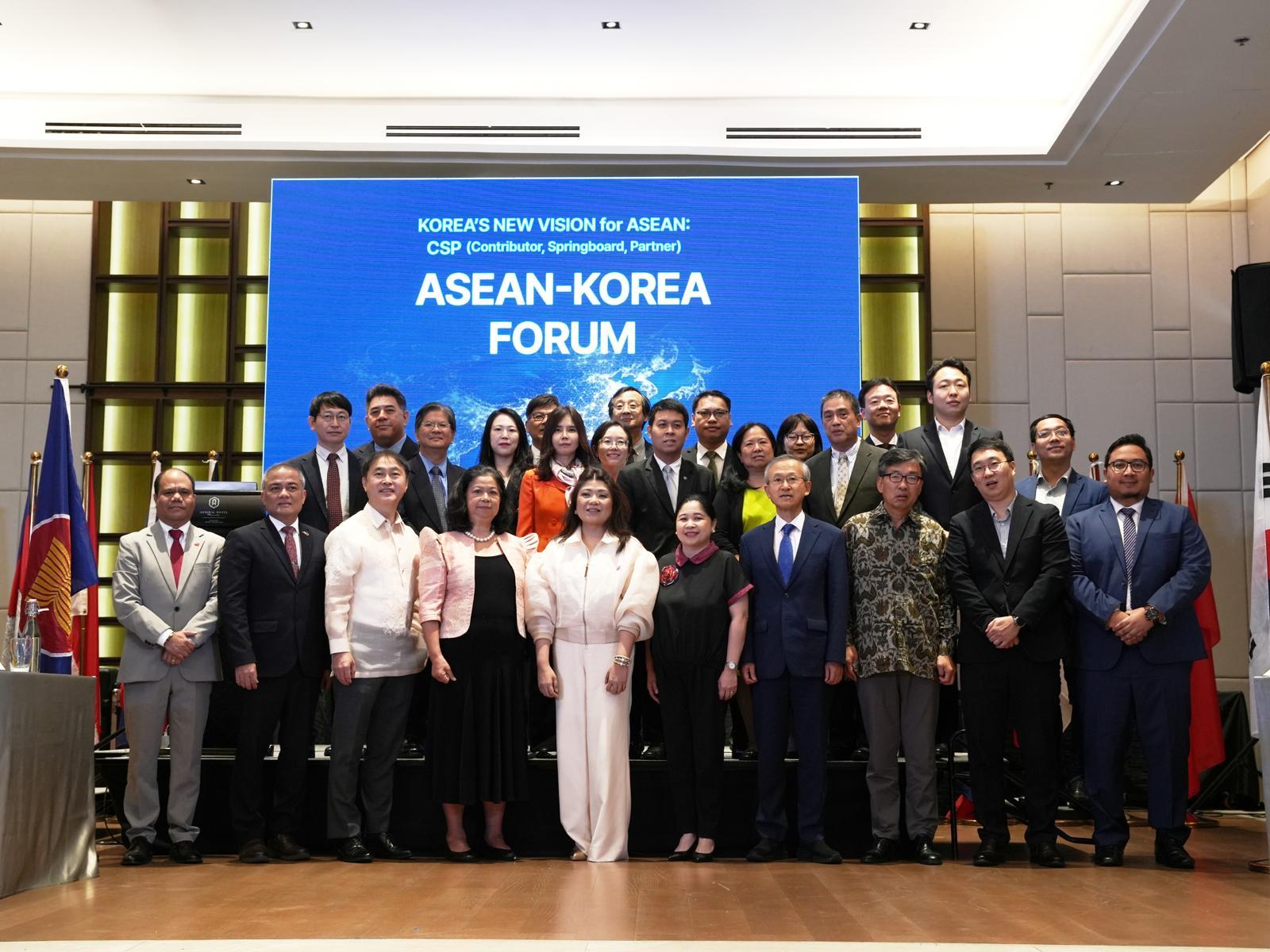 Korea-ASEAN Forum Concludes in Manila, CSP Vision Detailed