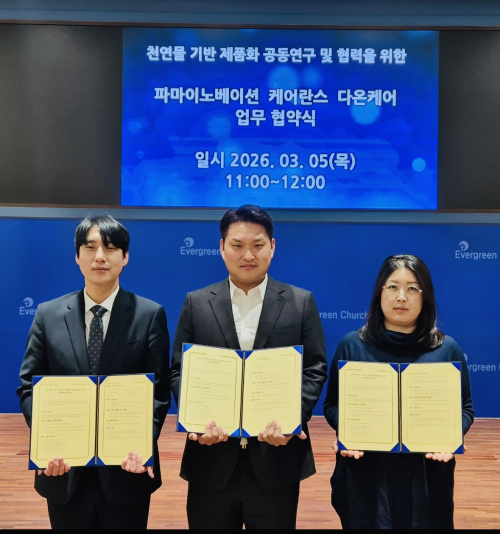 Pharmainnovation, Caerance, Daoncare Sign Natural Product MOU