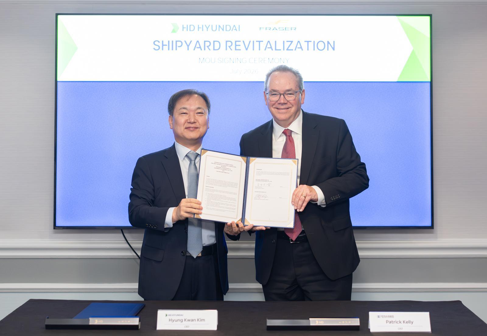HD Hyundai to Modernize U.S. Fraser Shipyard, Revive Industry